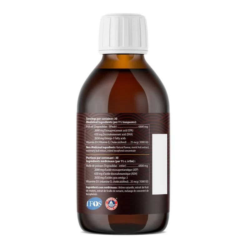 AquaOmega Omega-3 Standard 450ml Lemon - Image 3